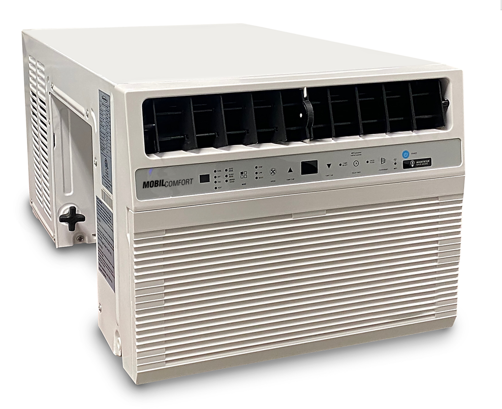 【MCSD-12HP】MobilComfort 12,000 BTU Window Air Conditioner with 12,000 BTU Heater, Cooling, 115 Volts, 12.5" Extra Thick Wall Compatible, Wi-Fi Enabled, Saddle Mount, and Quiet Operation in White-【MCSD-12HP】