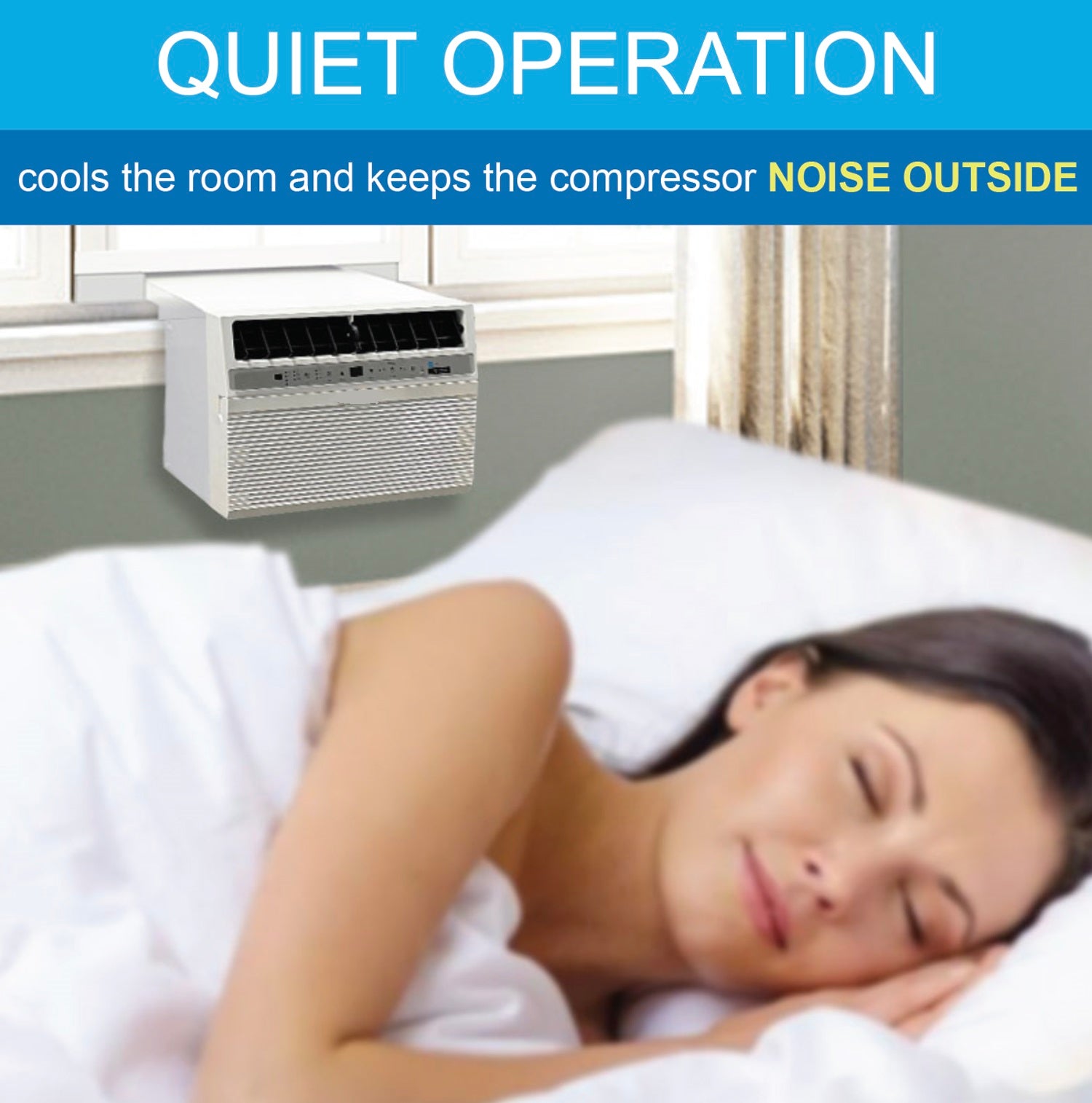 【MCSD-12HP】MobilComfort 12,000 BTU Window Air Conditioner with 12,000 BTU Heater, Cooling, 115 Volts, 12.5" Extra Thick Wall Compatible, Wi-Fi Enabled, Saddle Mount, and Quiet Operation in White-【MCSD-12HP】