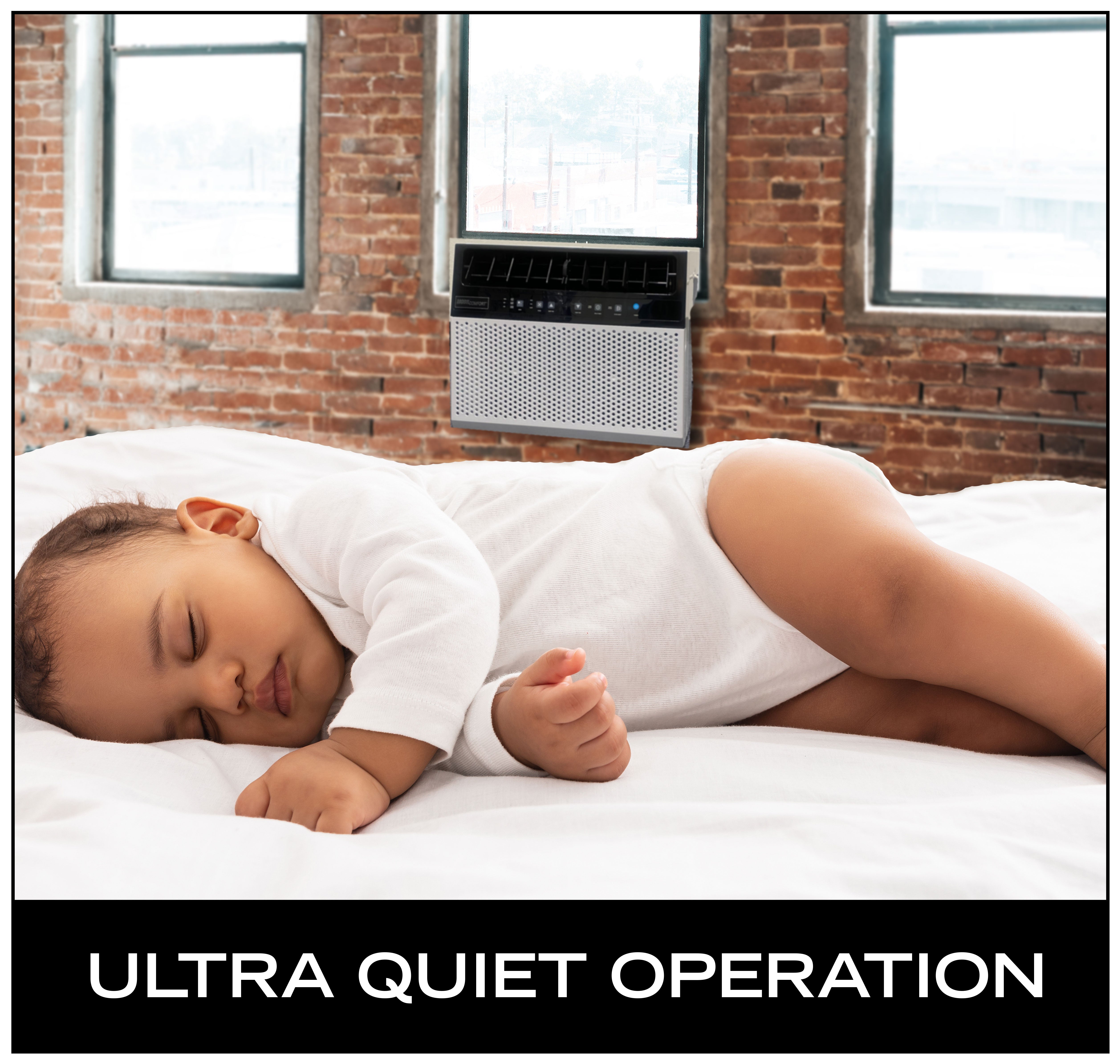 【MCSD-06】MobilComfort 6,000 BTU Over-the-Sill Air Conditioner: WiFi Enabled, Quiet Operation, Window View Friendly (Up to 11" Sill Width)